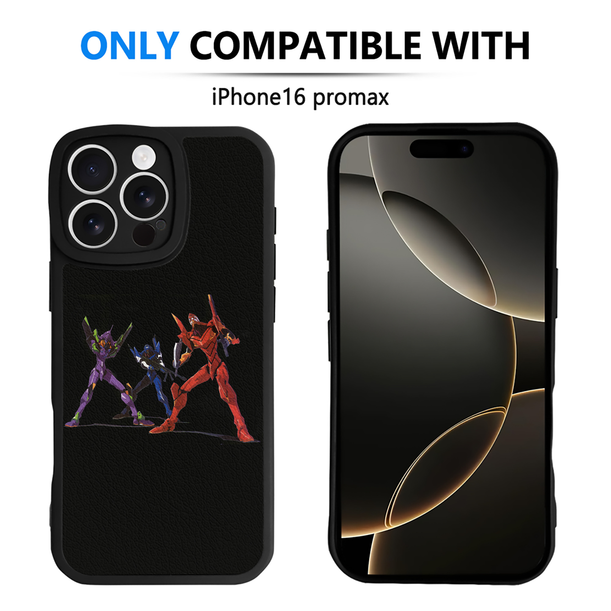 （画像用） EVA 新世紀エヴァンゲリオン 【iPhone 16シリーズ対応】シリコンスマホケース（レザー調） 材質：シリコン